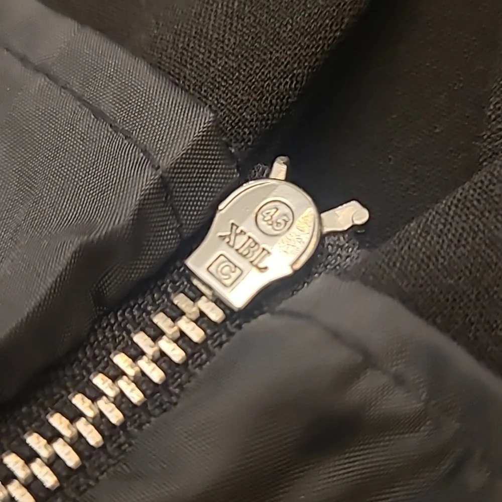 NWOT Calvin Klein Black Silver Studded Short Sleeved Fully Zip Back Midi Dress - Picture 14 of 15